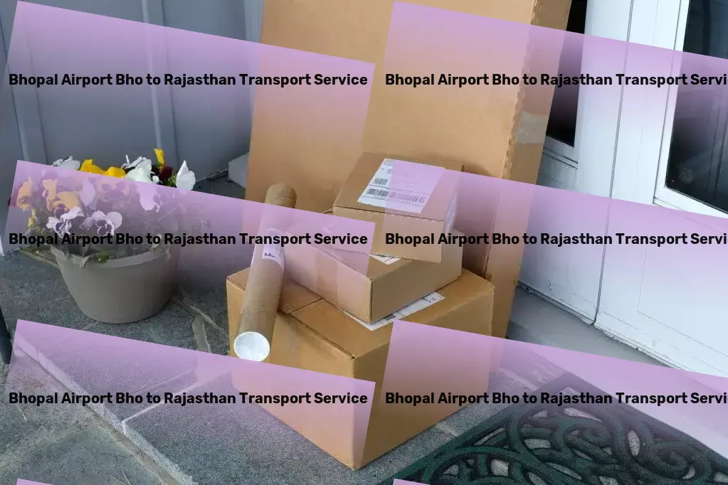 Bhopal Airport Bho to Rajasthan Transport Large-scale cargo moving