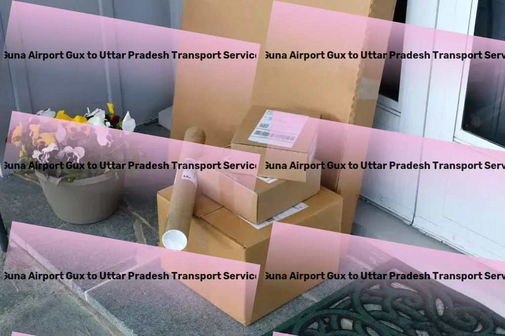 Guna Airport Gux to Uttar Pradesh Transport Urban cargo forwarding