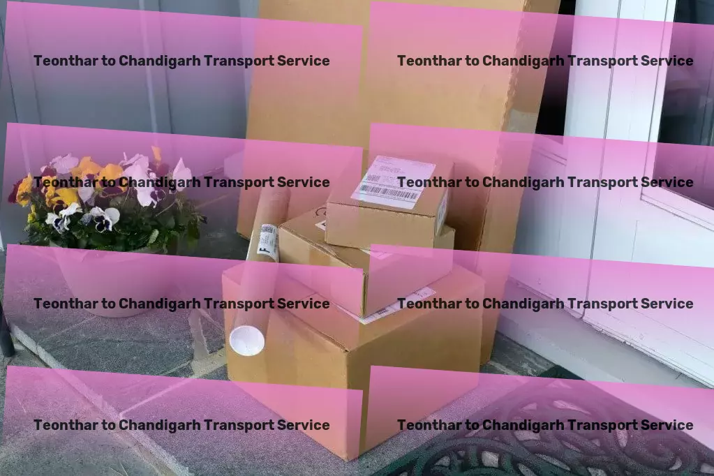 Teonthar to Chandigarh Transport Specialized household logistics