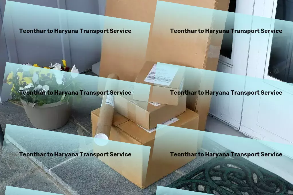 Teonthar to Haryana Transport Local heavy cargo delivery