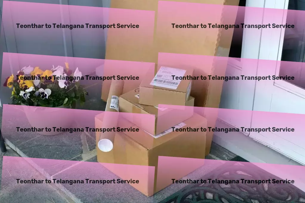 Teonthar to Telangana Transport Nationwide cargo services