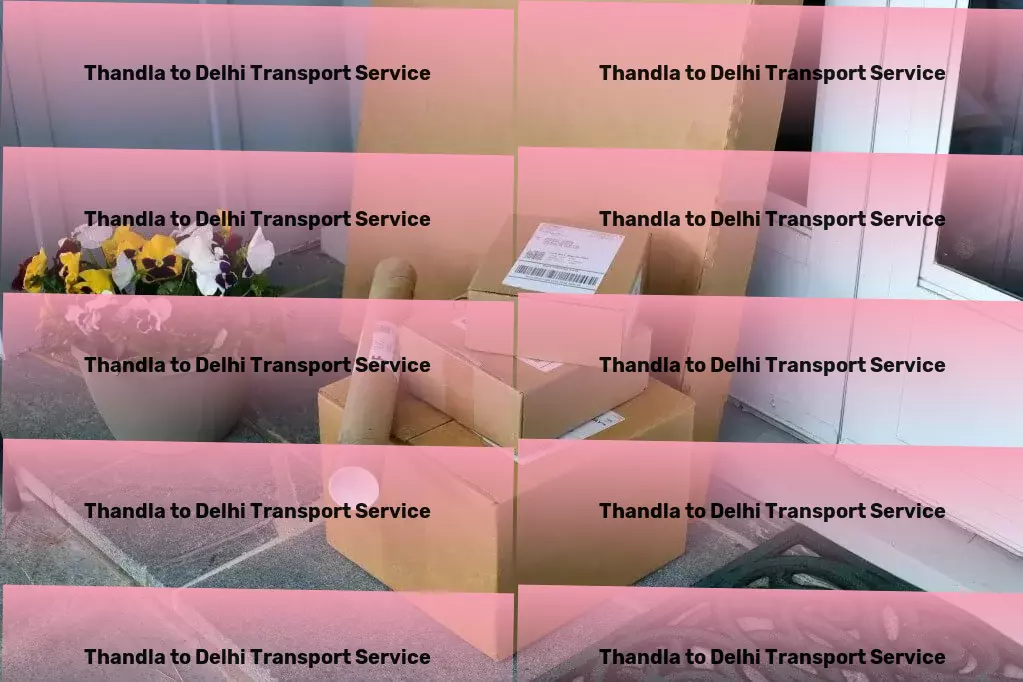 Thandla to Delhi Transport Express goods relocation