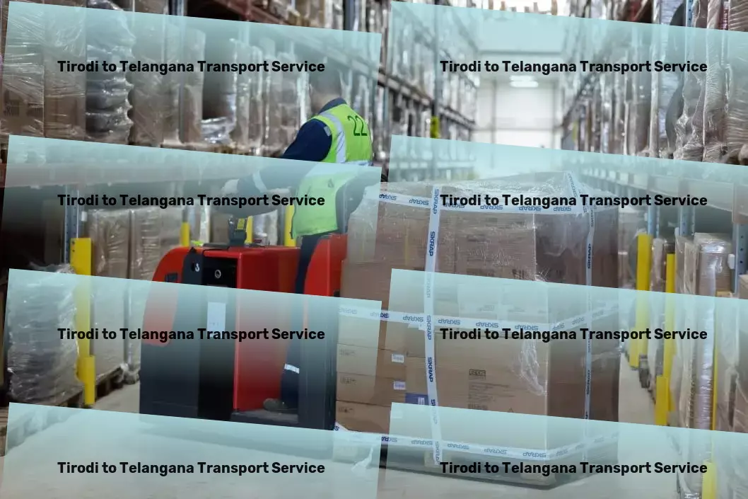 Tirodi to Telangana Transport Nationwide parcel transport