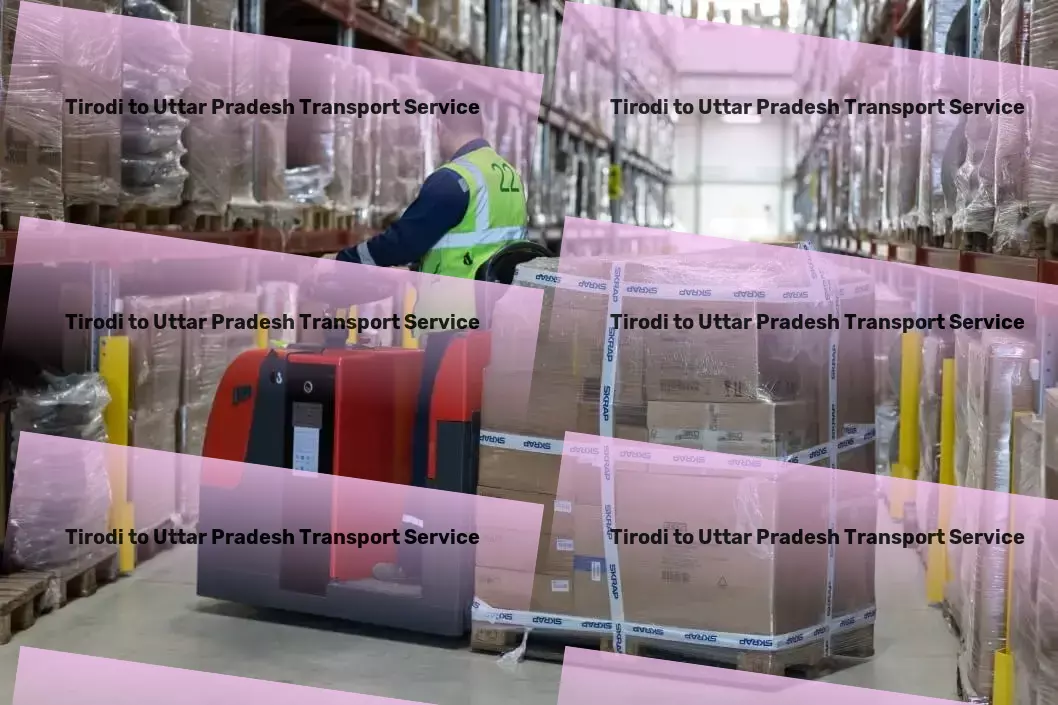 Tirodi to Uttar Pradesh Transport Full-scale parcel shipment