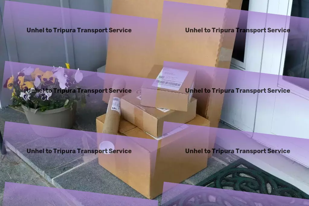 Unhel to Tripura Transport Full-scale goods shipment services