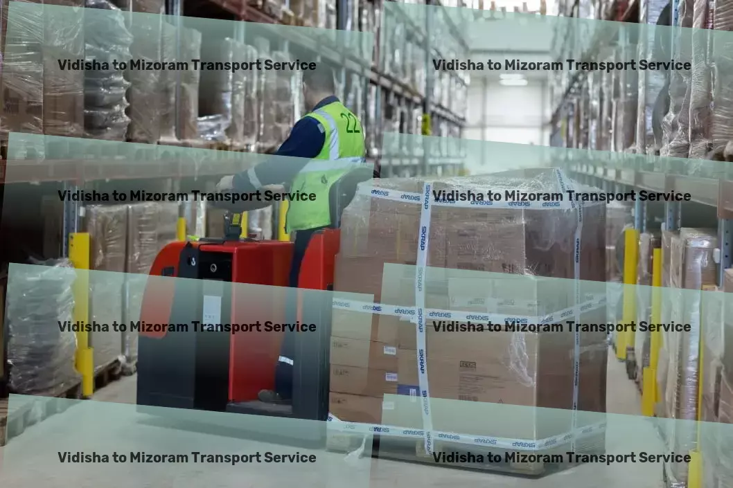 Vidisha to Mizoram Transport Logistics and distribution