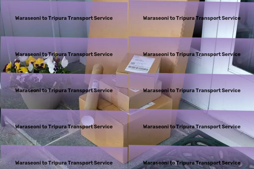 Waraseoni to Tripura Transport Large item freight services